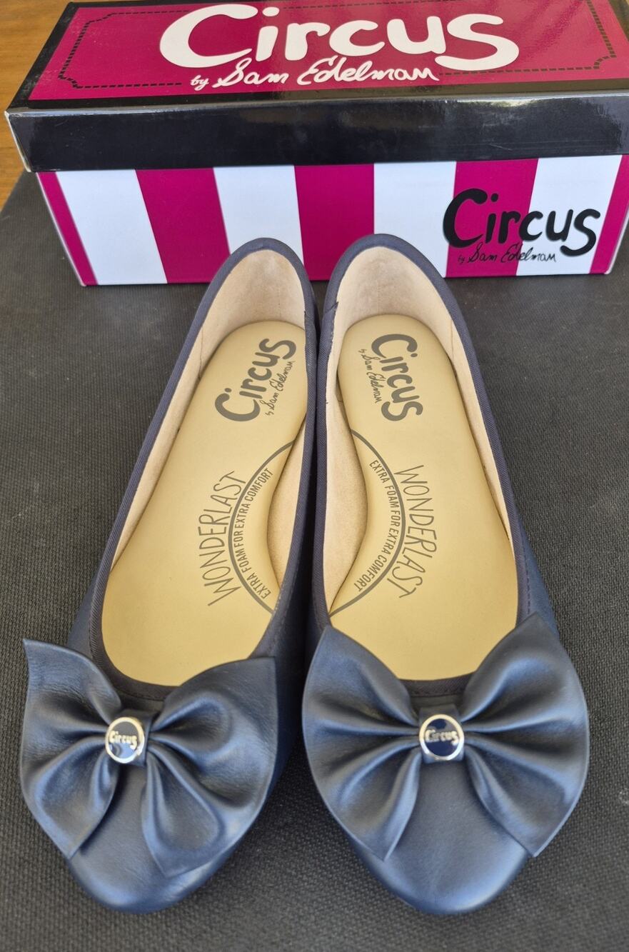 Circus by Sam Edelman Navy Blue Bow Ballet Flats Size 8.5 NEW
